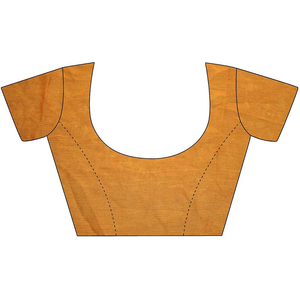 Satrani Womens Polyester Saree (1976ST513_Yellow)