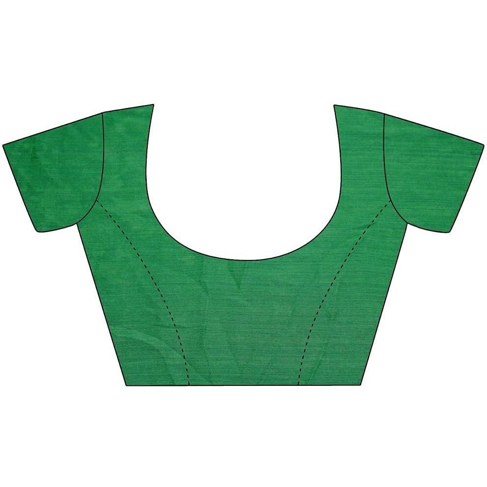 Satrani Womens Polyester Saree (1976ST514_Dark Green)