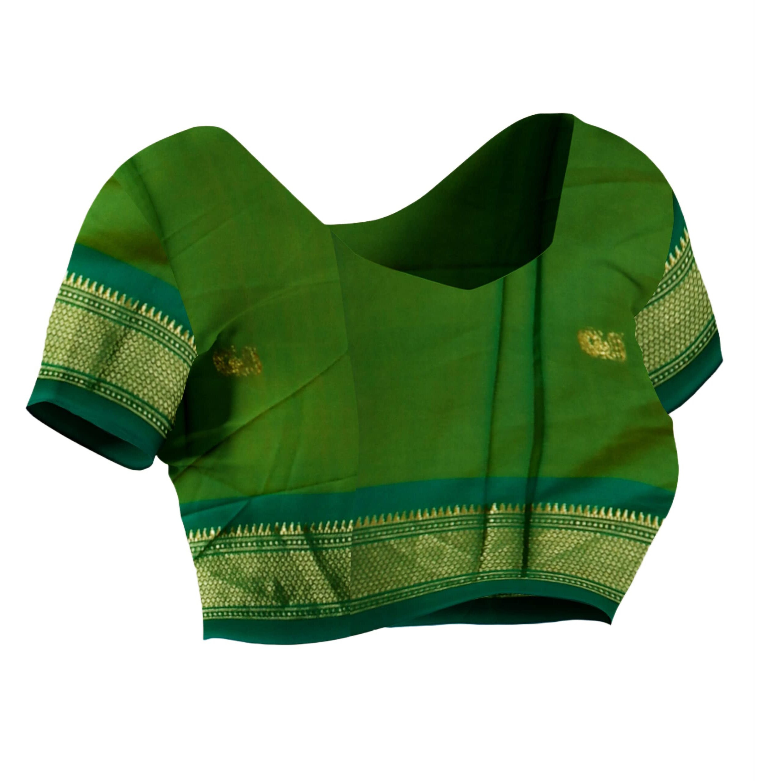 Florely Womens Paithani Cotton Silk Saree With Unstiched Blouse Piece