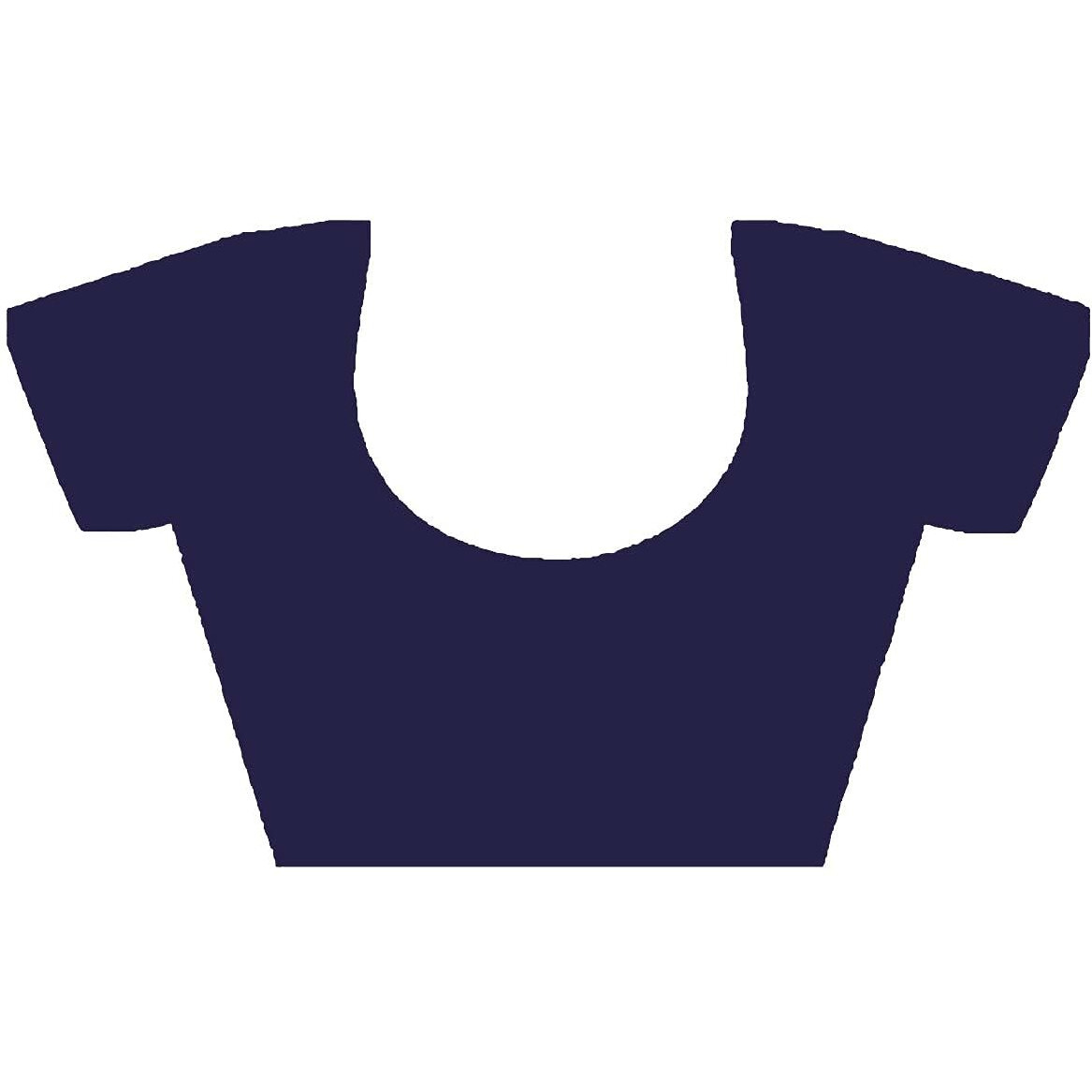 Uniform Sarees Corp Khaki Navy Blue Premium Georgette Plain Border Policel Uniform Sarees for Police Women (1628-C)