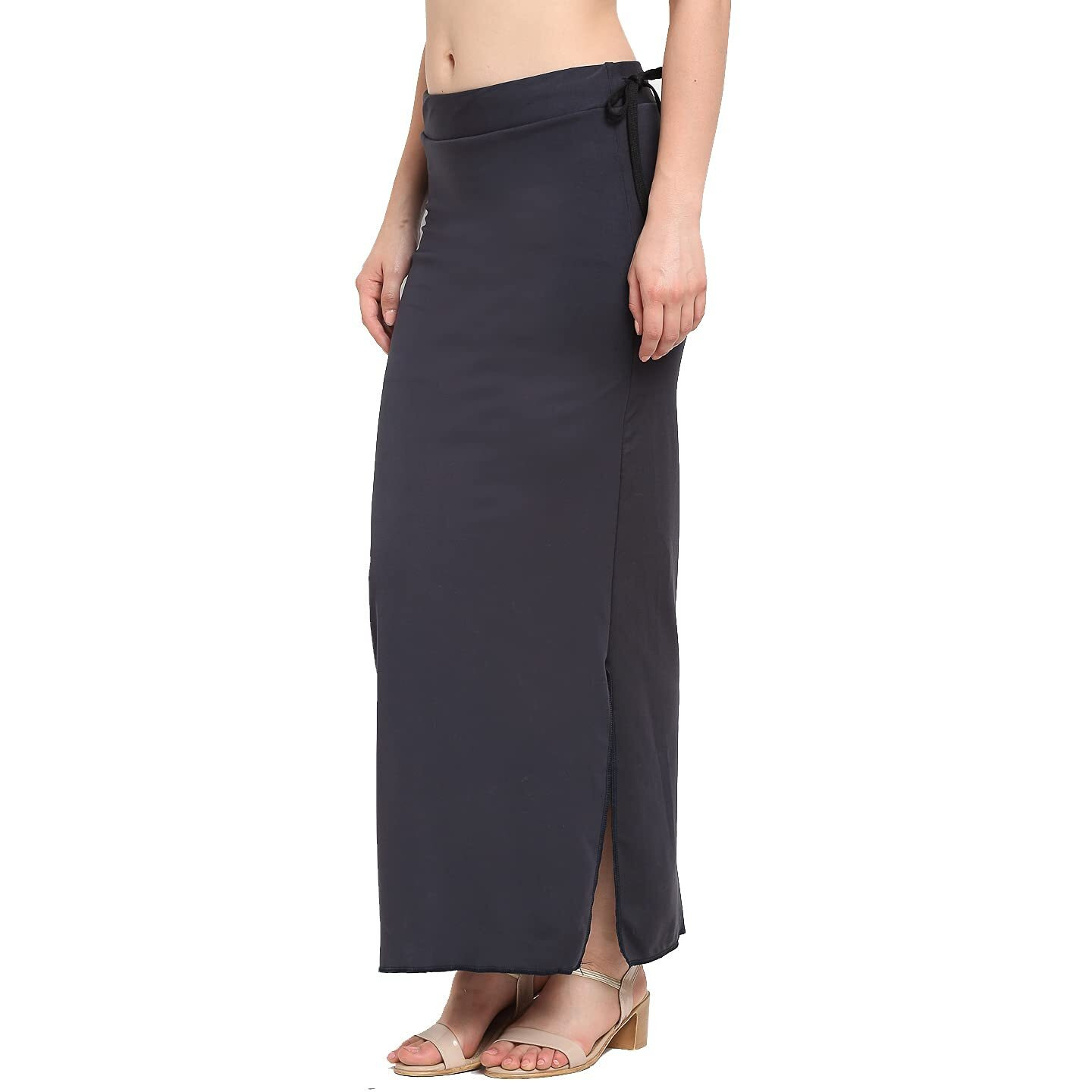 Confort Look Womens Grey Microfiber Saree Shapewear (Confort Saree Shapewear Grey XL)