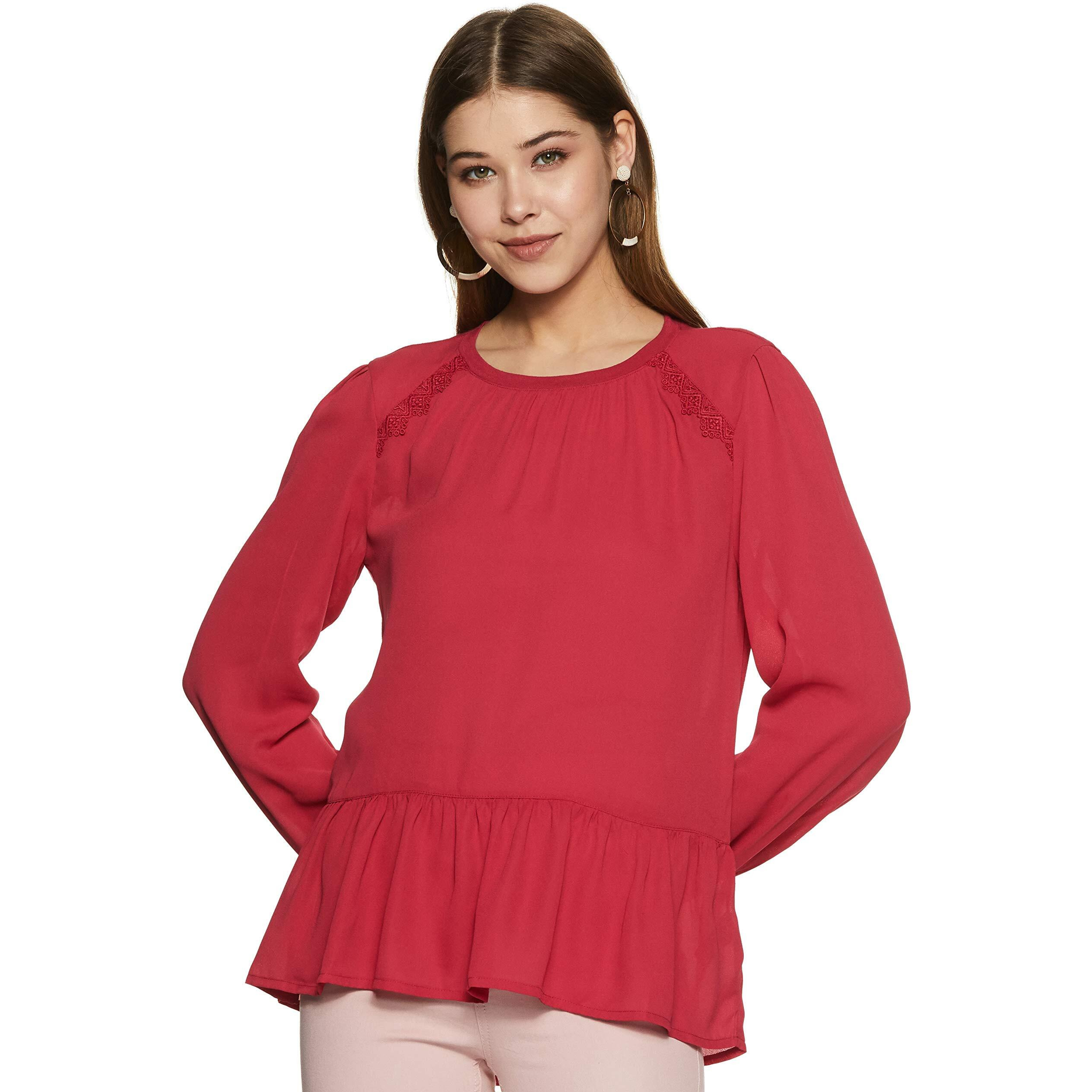 Marks & Spencer womens Regular Blouse (T415623K_ROWAN M (10))