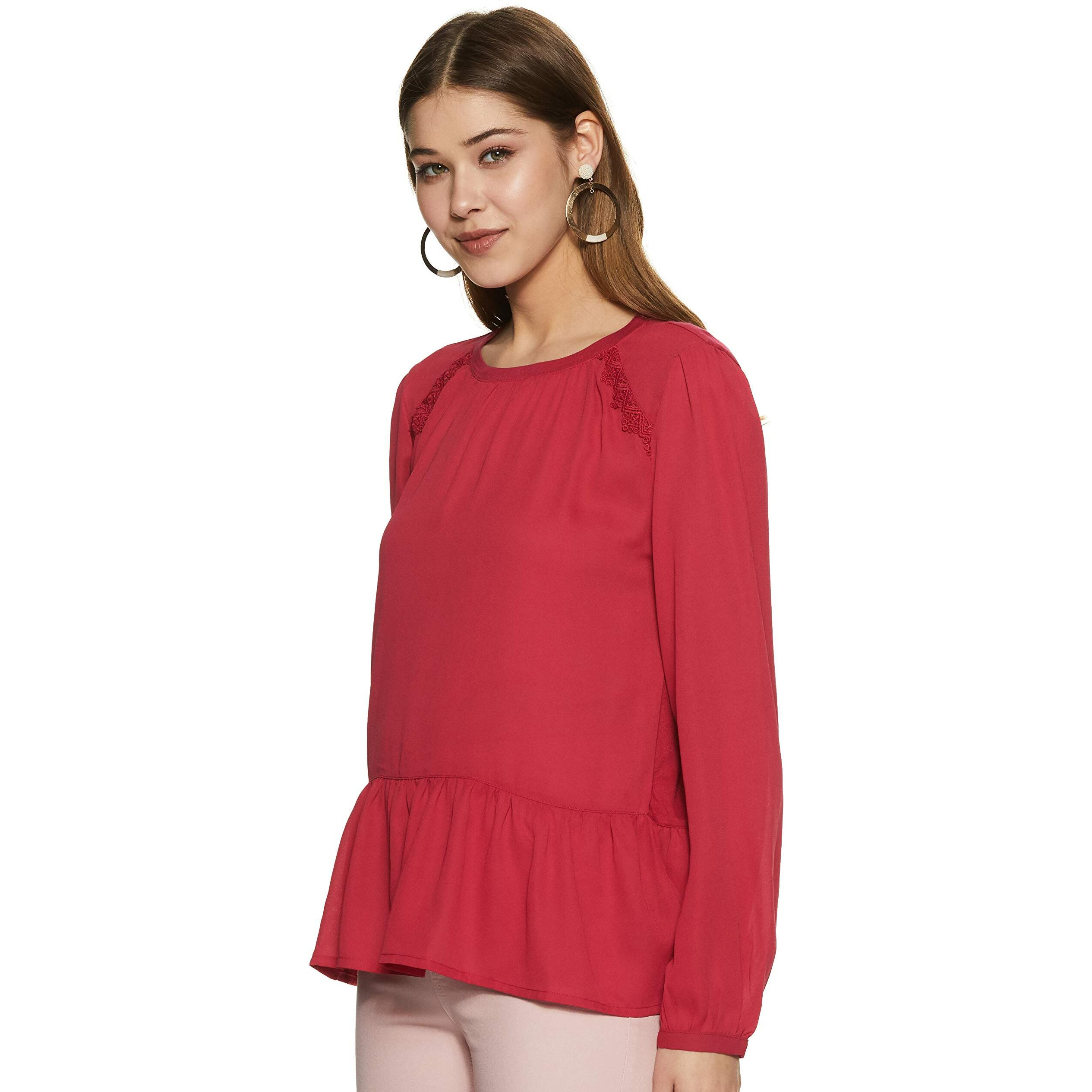Marks & Spencer womens Regular Blouse (T415623K_ROWAN M (10))