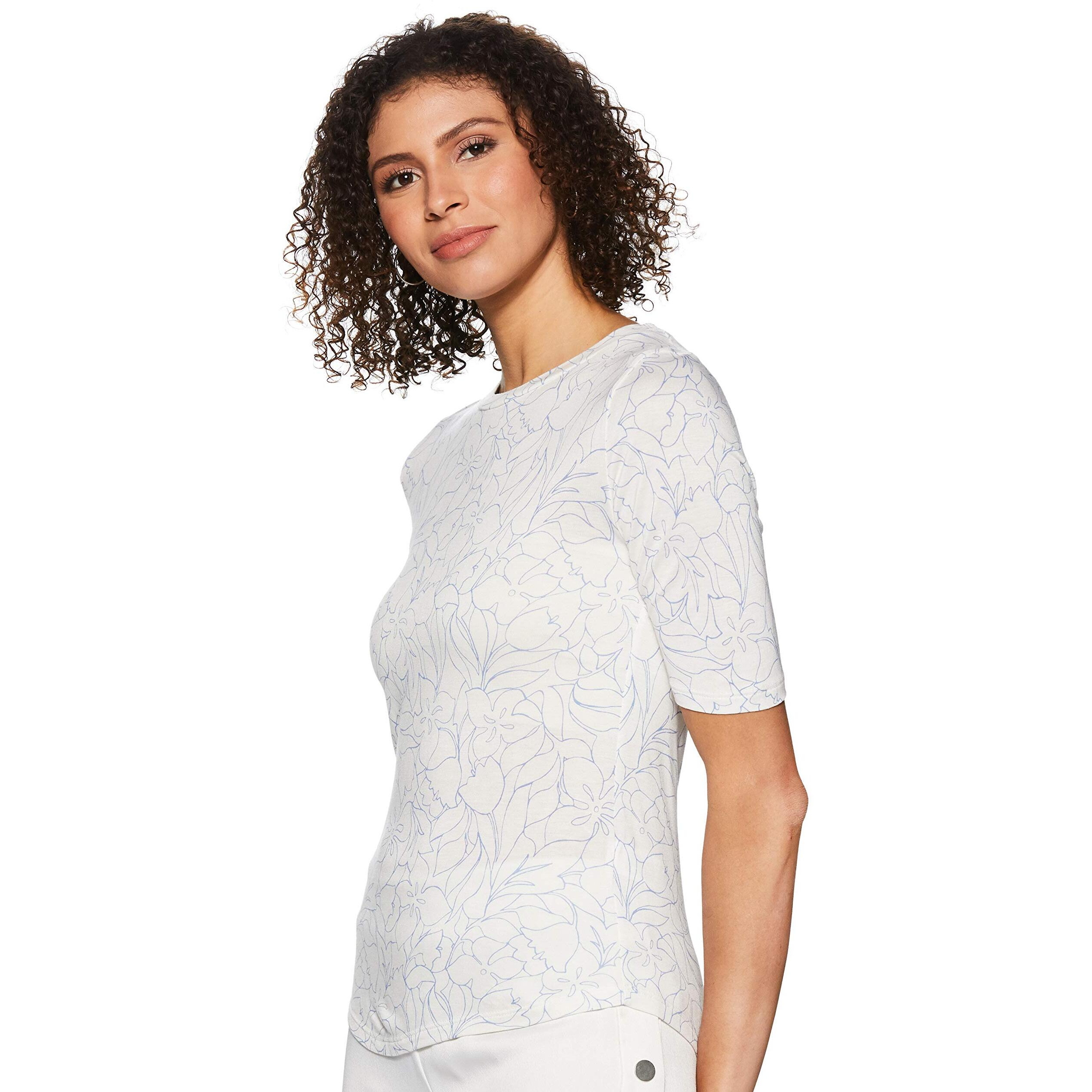 Marks & Spencer Womens Regular Blouse (T417778WHITE White Mix 10)