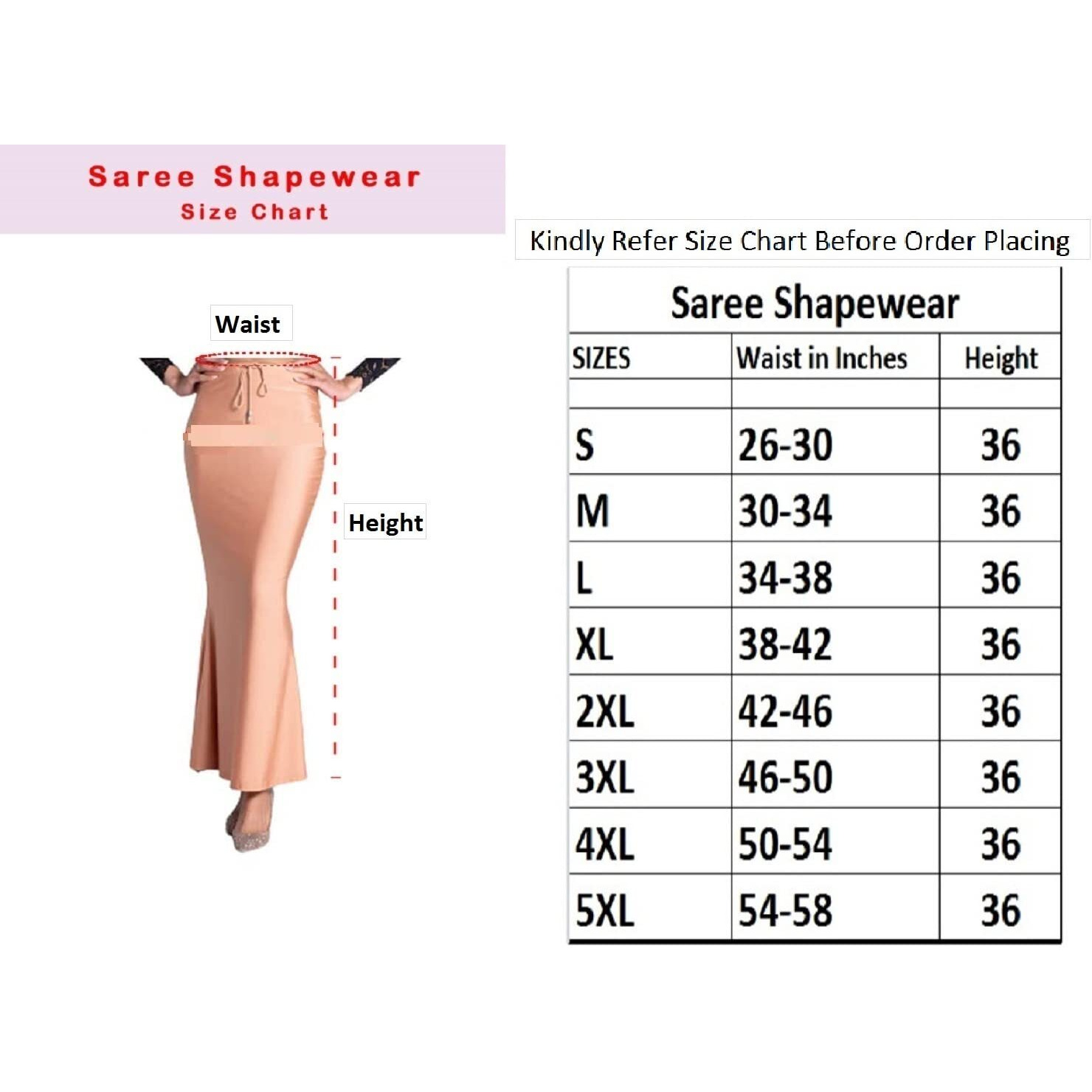 BENE DE Womens 4Way Spandex Blend Saree Shapewear Petticoat for Women, Shapers for Womens Sarees (White - Small)