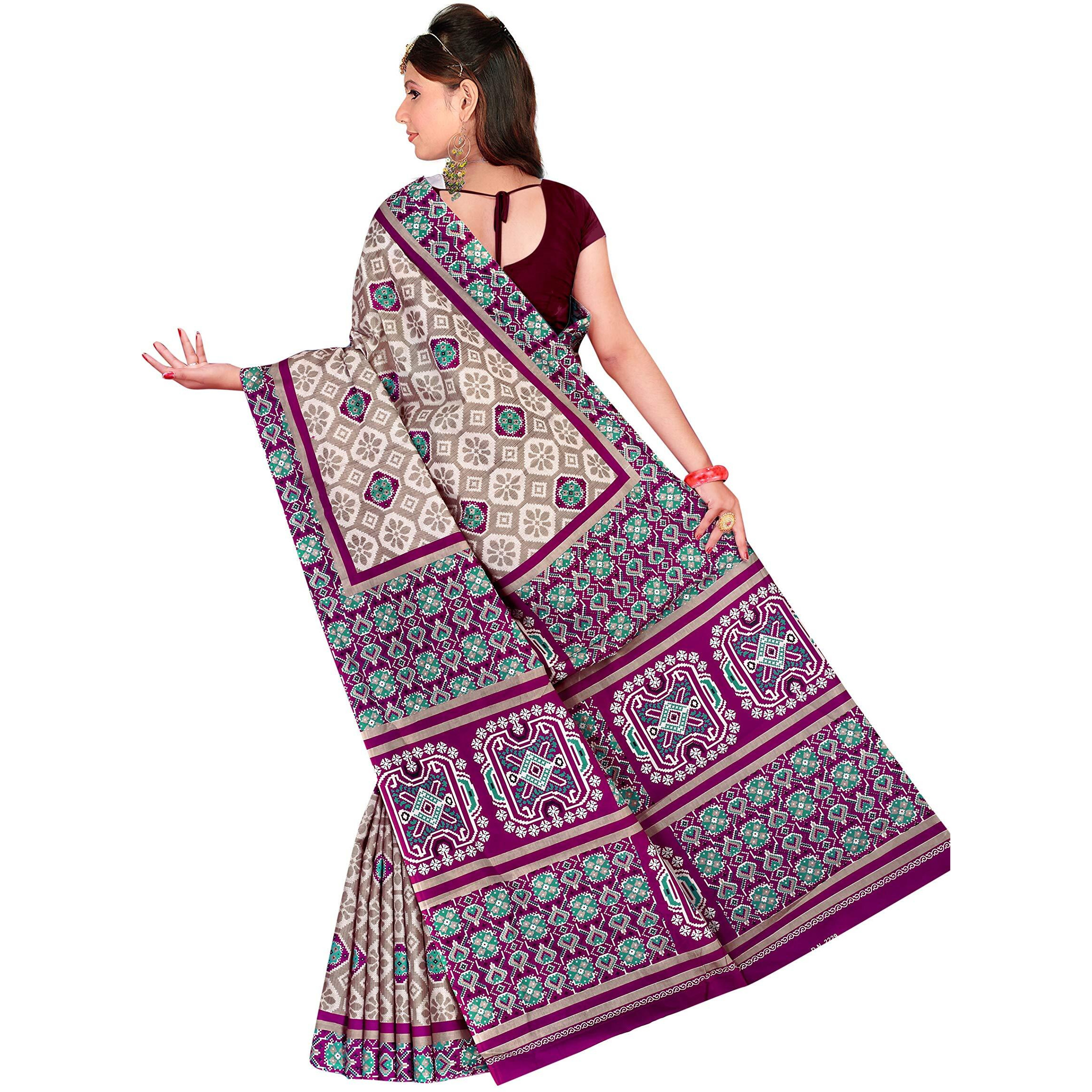 TAMAIRA FASHION Womens Plain Cotton Saree (2229_Beige)