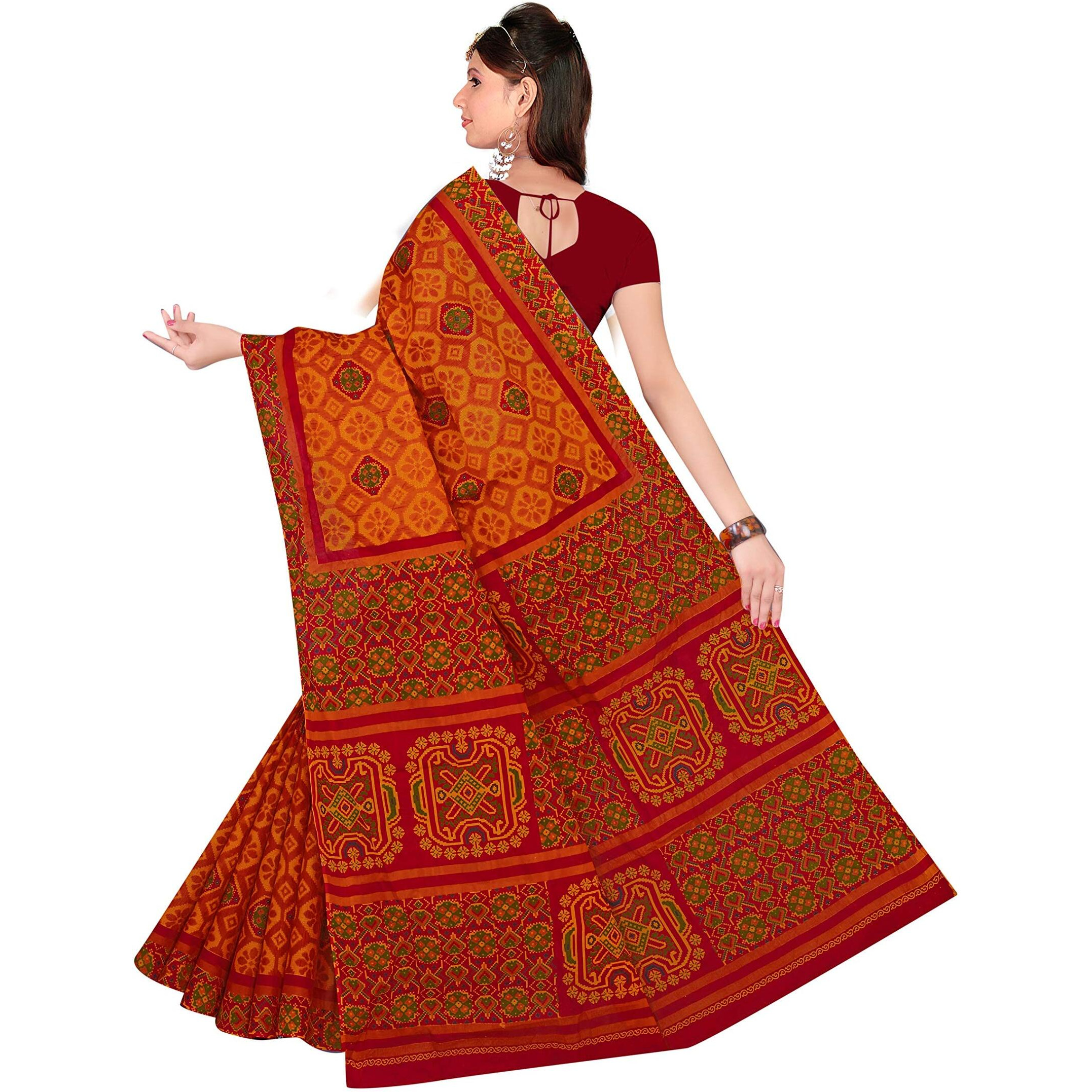 TAMAIRA FASHION Womens Pure Cotton Saree (2229_Yellow, Mustard)