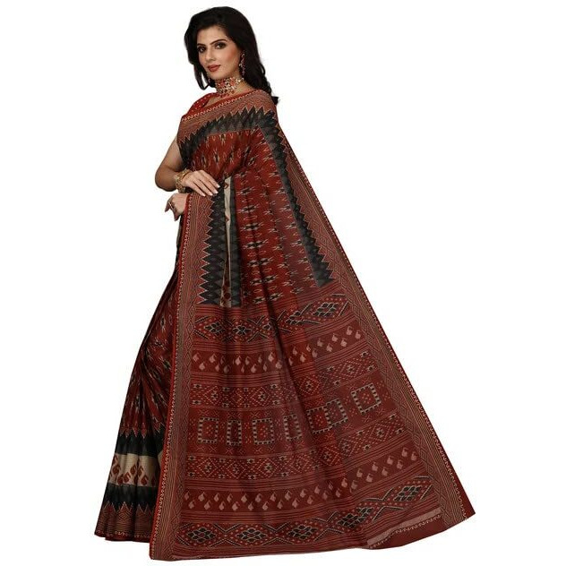 SHANVIKA Printed Pure Cotton Saree With Printed Blouse Piece For Women (Snv-Kimaya-513)