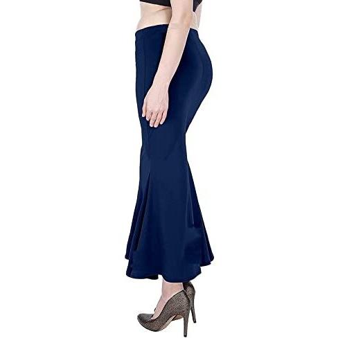 BENE DE Womens 4Way Spandex Blend Saree Shapewear Petticoat for Women, Shapers for Womens Sarees (Navy - 2XL)