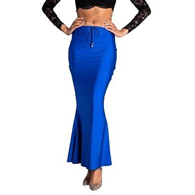 BENE DE Womens 4Way Spandex Blend Saree Shapewear Petticoat for Women, Shapers for Womens Sarees (Royal Blue - 3XL)