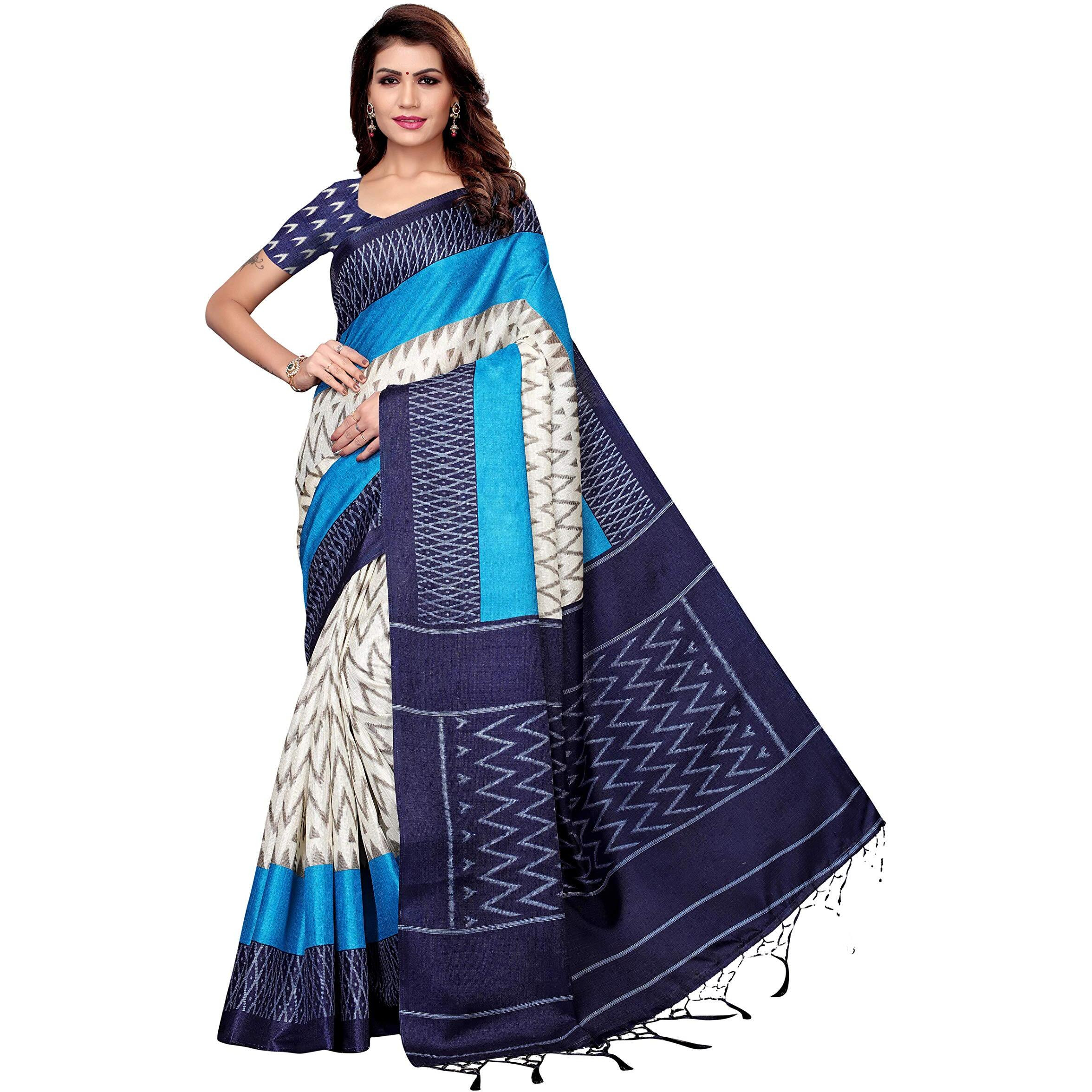 Yashika Art Silk with Blouse Piece Saree (SDPL-Insta_Navy_FS)