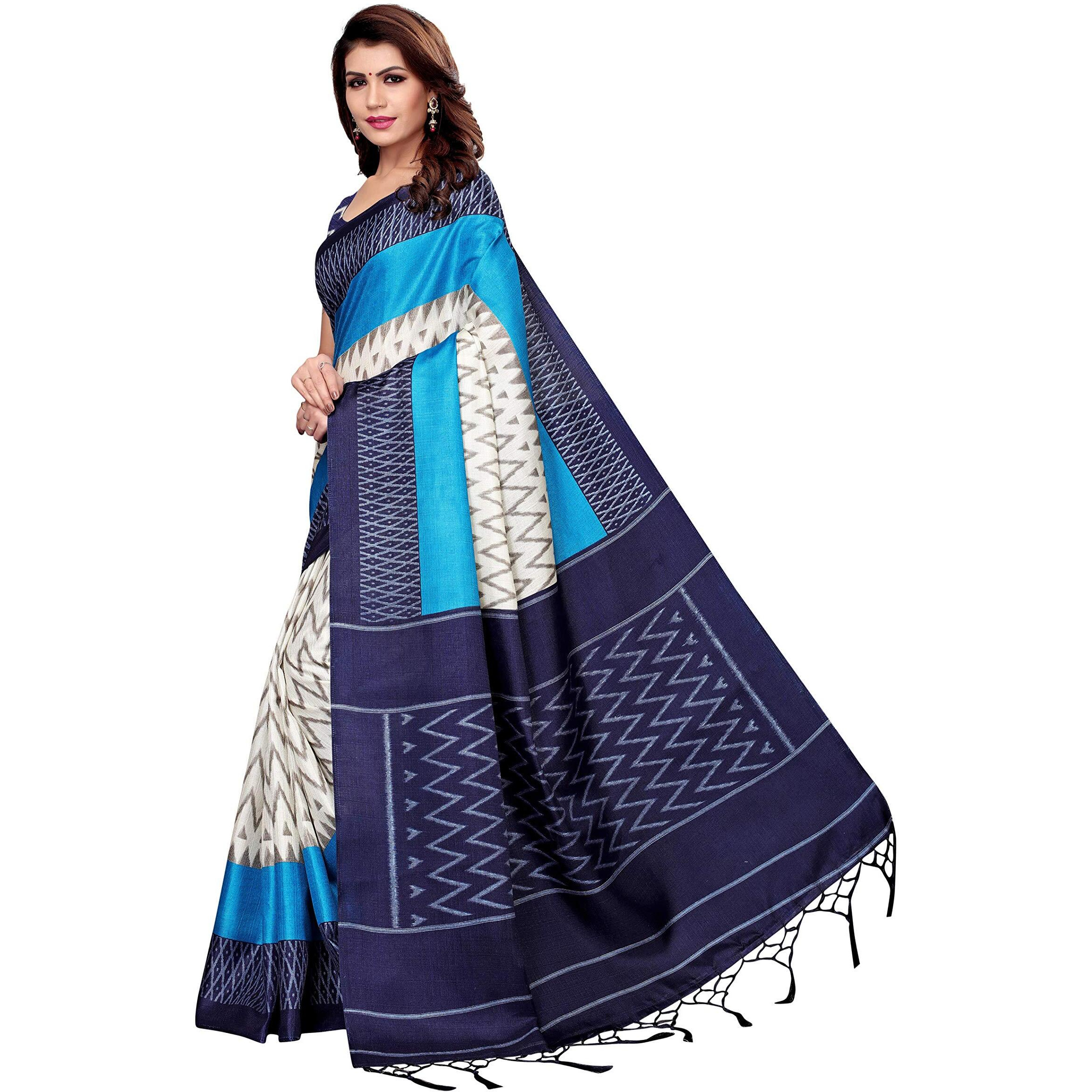 Yashika Art Silk with Blouse Piece Saree (SDPL-Insta_Navy_FS)