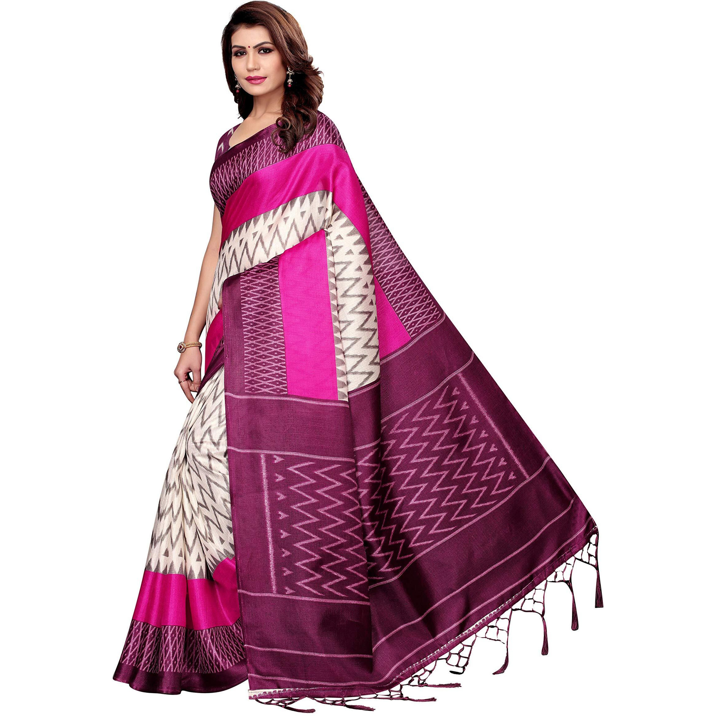 Yashika art silk with blouse piece Saree (SDPL-INSTA_ Wine_ FS)