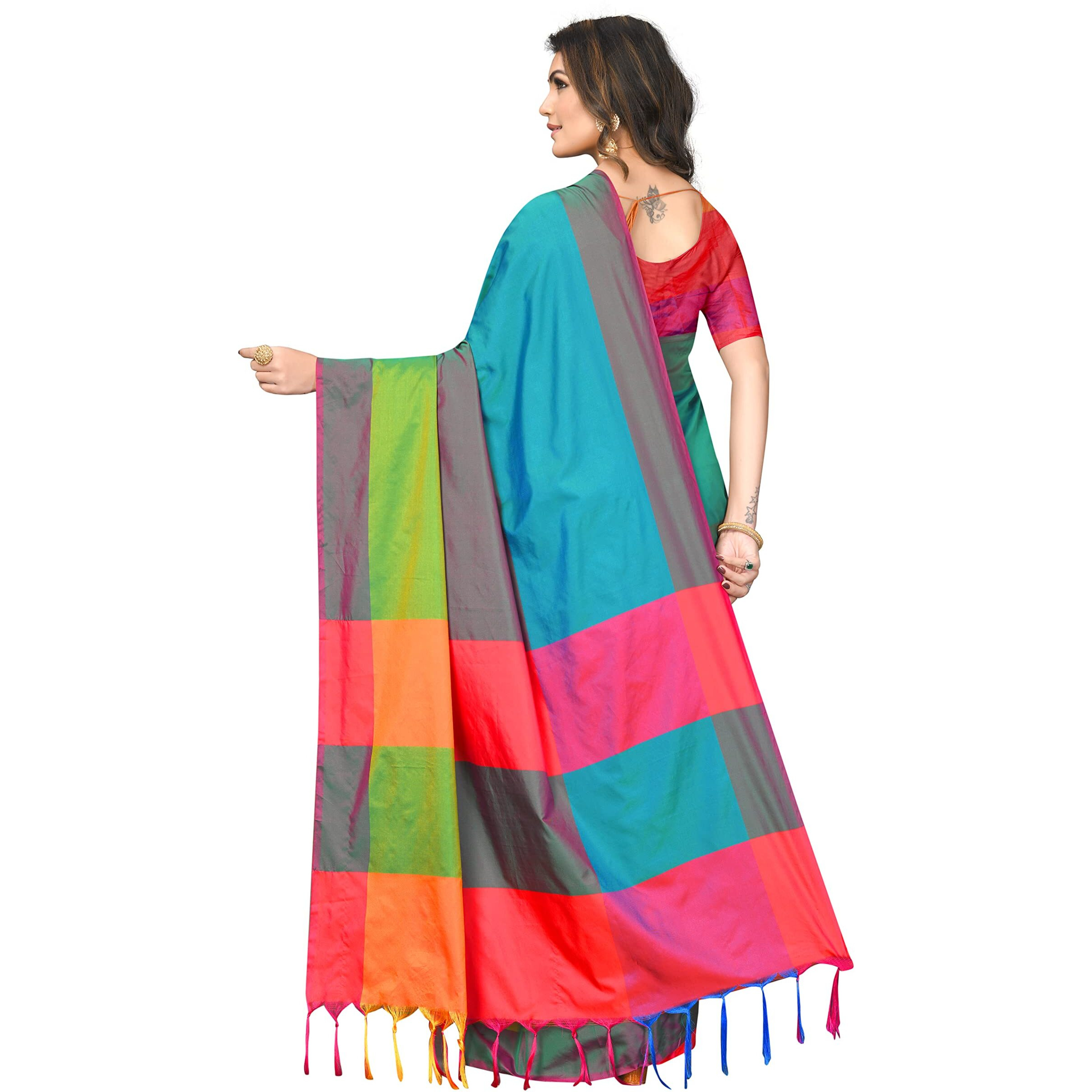 Silk ZoneWomens Soft Silk Uppada Woven Pattu Green Saree(SZ-AURA-GN-431)