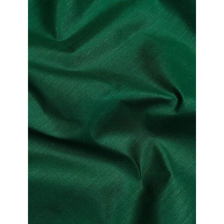 Sidhidata Womens Heavy Cotton Embroidery Work Unstitched Salwar Suit Dress Material With Bandhej/Bandhani Print Dupatta (DM Goli Mirror Green_Green_Free Size)