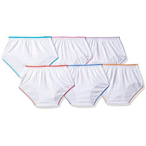 BODYCARE Girls Cotton Panty (Pack of 6) (E1700_White_65_White 2_5 Years-6 Years)