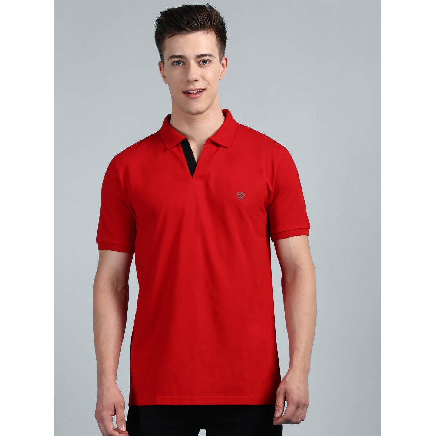 Lux Cozi Pack of 2 Red and Yellow Regular fit Half Sleeves Polo Neck T-Shirt for Men |Polo Casual Tshirt for Men | 100% Combed Cotton - Colour Fresh Quick Dry Ultra Soft (Size  Large)