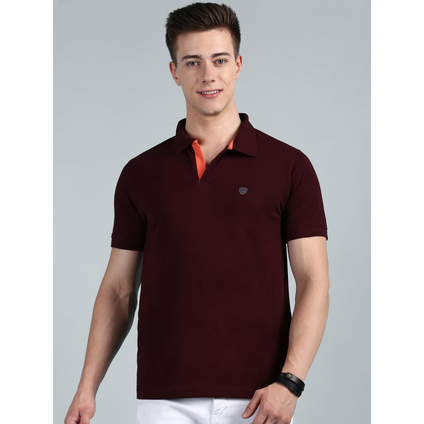 Lux Cozi Pack of 2 Coffee and Black Regular fit Half Sleeves Polo Neck T-Shirt for Men |Polo Casual Tshirt for Men | 100% Combed Cotton - Colour Fresh Quick Dry Ultra Soft (Size  Small)