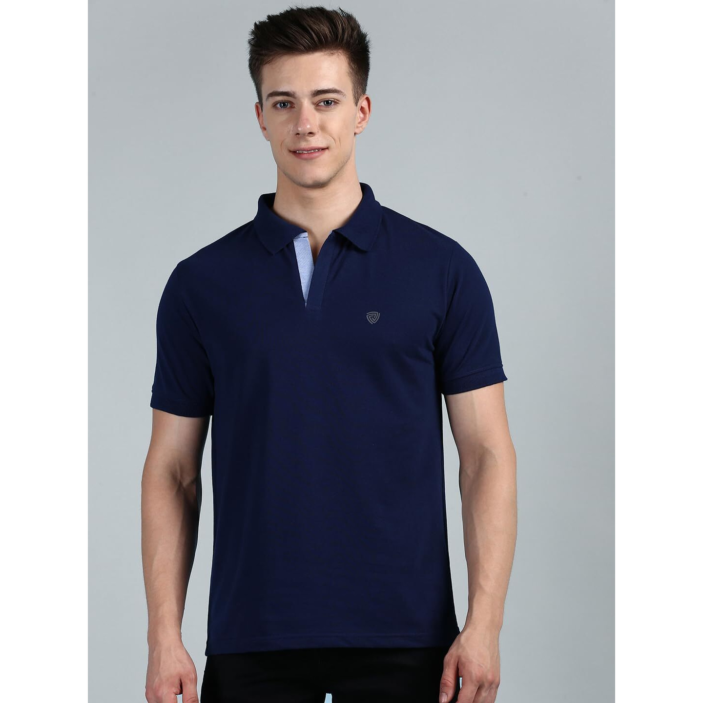 Lux Cozi Pack of 2 Ink Blue and Yellow Regular fit Half Sleeves Polo Neck T-Shirt for Men |Polo Casual Tshirt for Men | 100% Combed Cotton - Colour Fresh Quick Dry Ultra Soft (Size  X-Large)