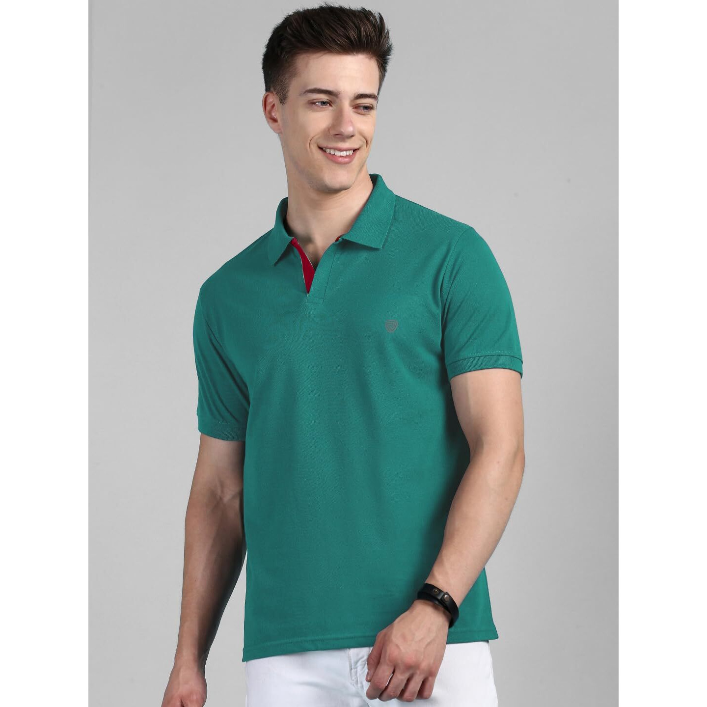Lux Cozi Pack of 2 Yellow and Sea Green Regular fit Half Sleeves Polo Neck T-Shirt for Men |Polo Casual Tshirt for Men | 100% Combed Cotton - Colour Fresh Quick Dry Ultra Soft (Size  Small)