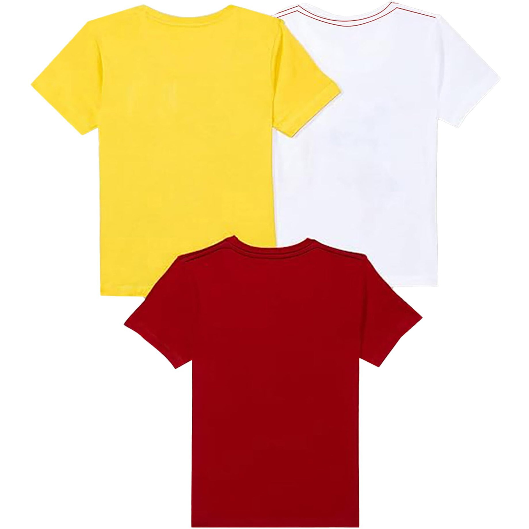 Marvel By Kidsville Boys Cotton Plain Regular Fit T-Shirt (Pack of 3 MC002 Multicolour 2 13-14 Years)