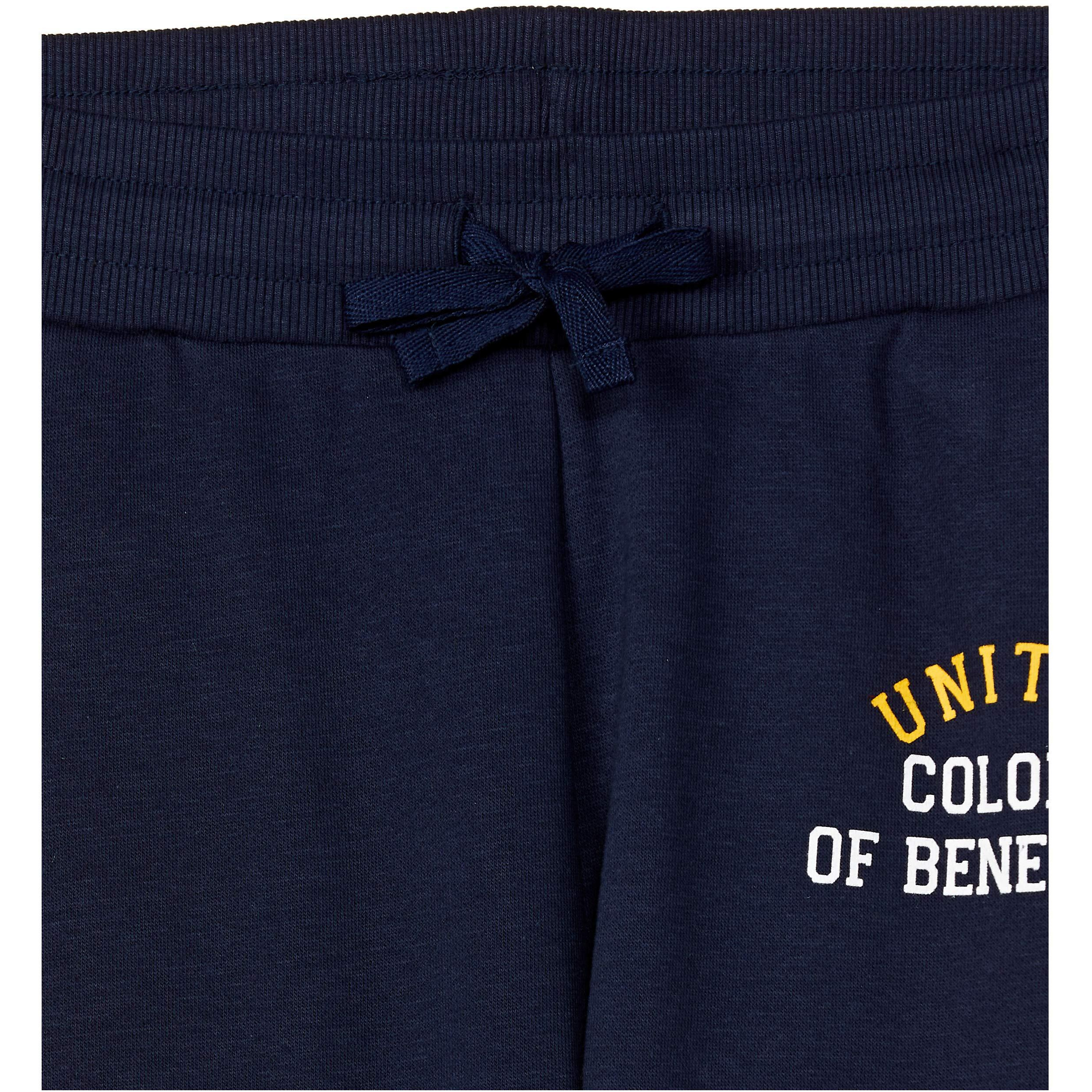 United Colors of Benetton Boys Regular Casual Pants (30446ECOMI_Blue_4 5 Years)