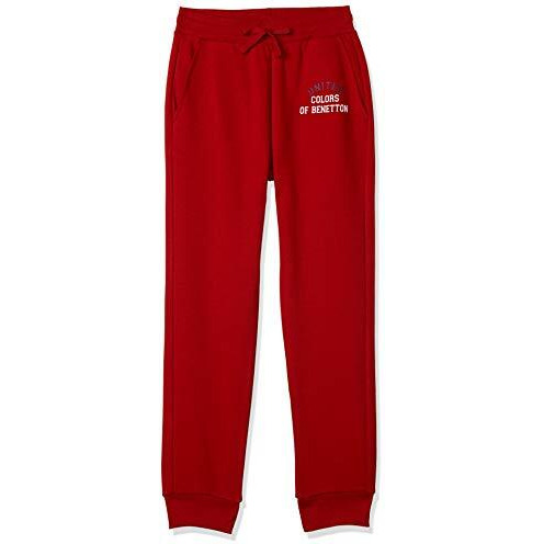 United Colors of Benetton Boys Regular Casual Pants (30446ECOMI_Red_2 3 Years)