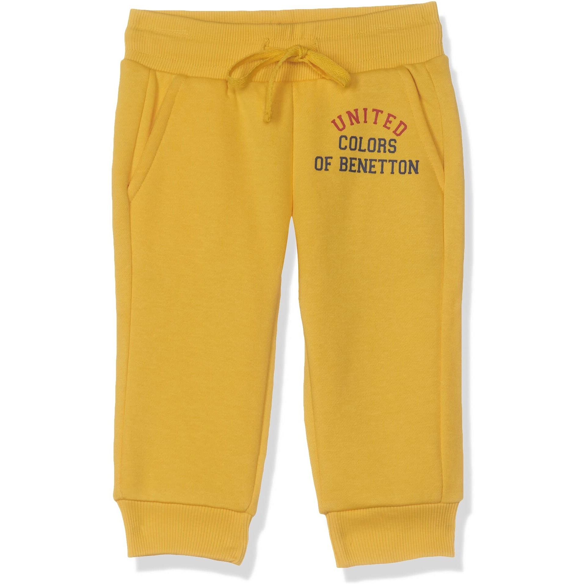United Colors of Benetton Boys Regular Casual Pants (30446ECOMI_Yellow_2 3 Years)