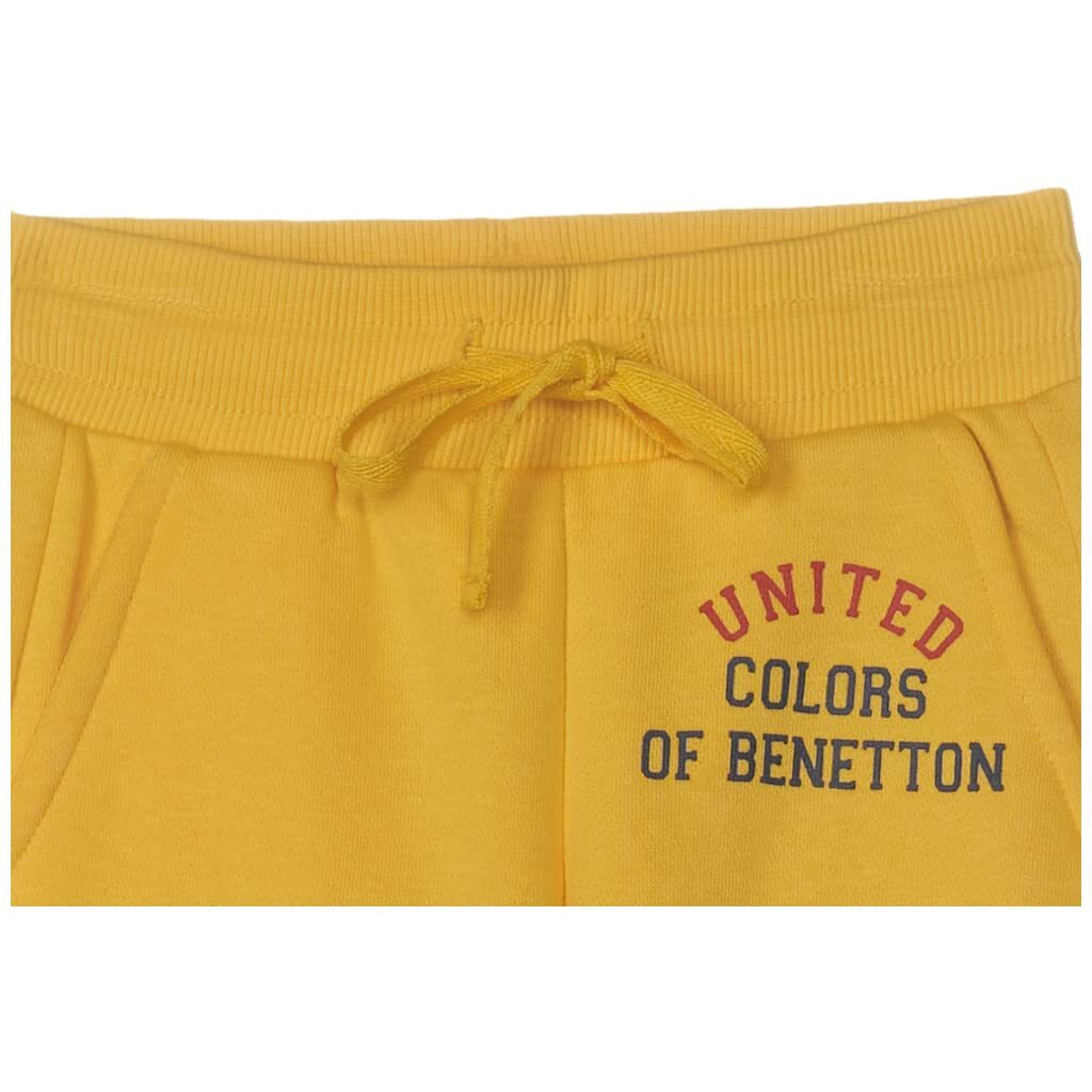United Colors of Benetton Boys Regular Casual Pants (30446ECOMI_Yellow_2 3 Years)