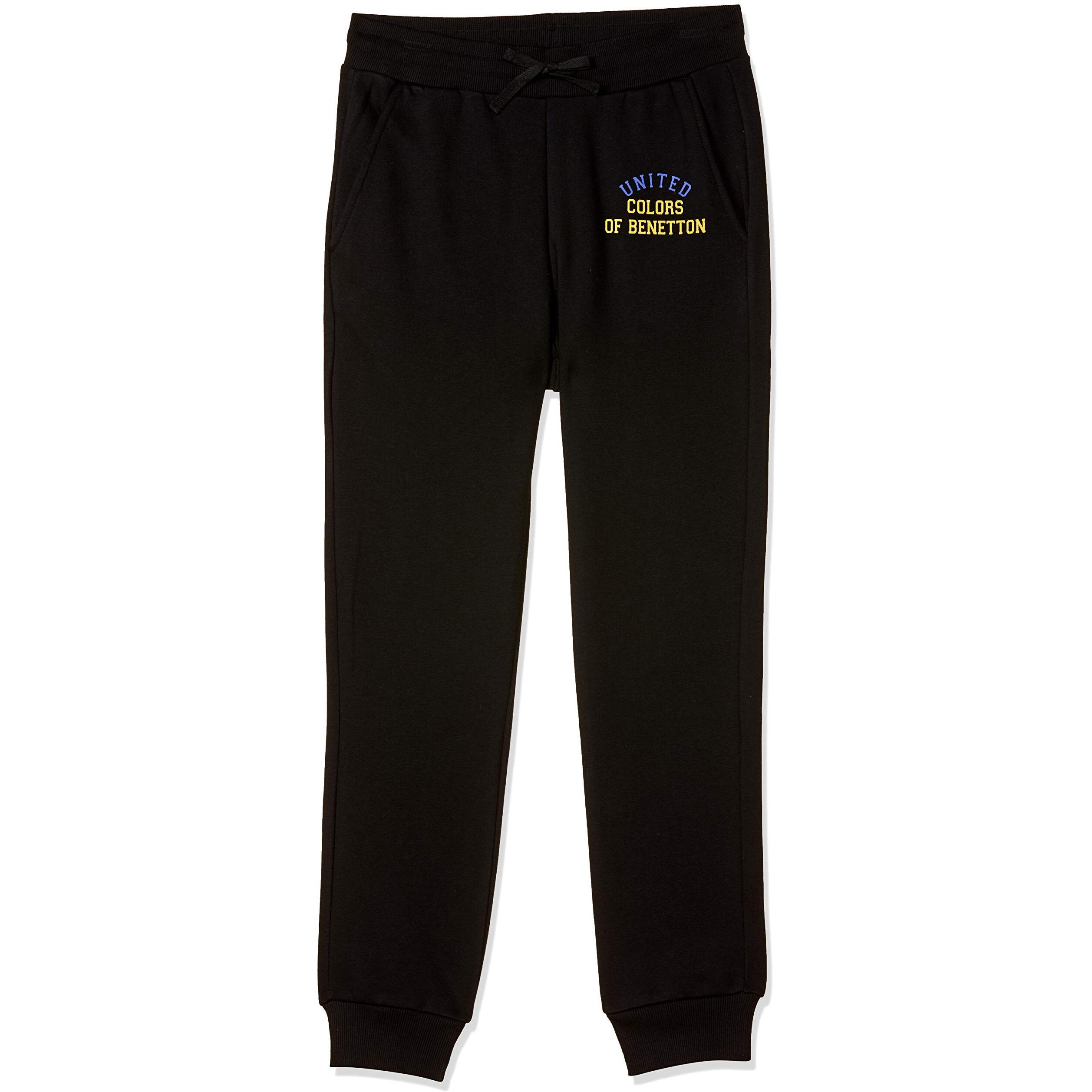 United Colors of Benetton Boys Regular Track Pants (30446ECOMI_Black_0Y)