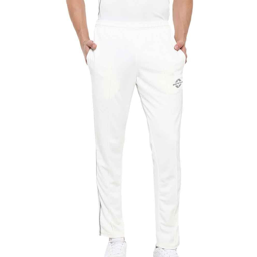 Nivia Lords 2504L1 Polyester Cricket Pant Large (White)