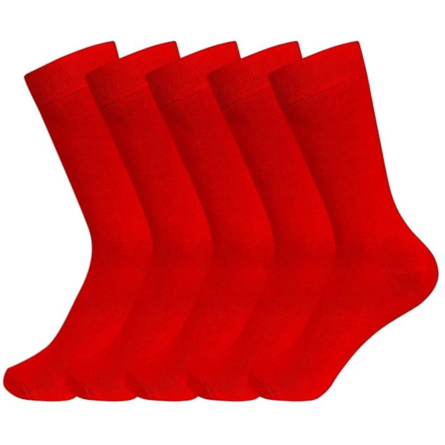 Supersox Kids Combed Cotton School Socks Pack of 5 (Red)