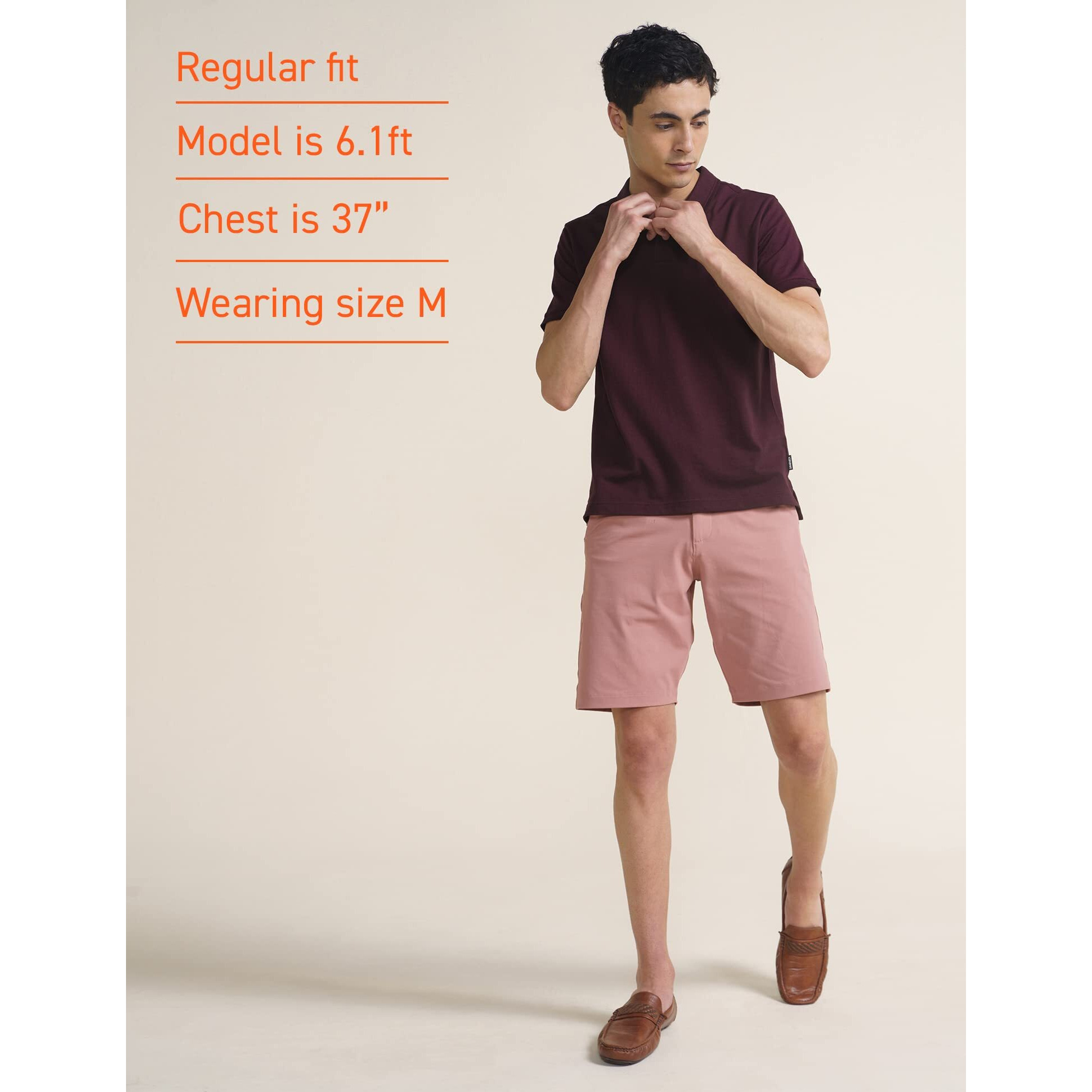 DAMENSCH Constant Mens All-Degree Thermoregulating Pique 500 Day Polo T-Shirt - 2 btn -Pack of 1-Loyal Maroon-XX-Large