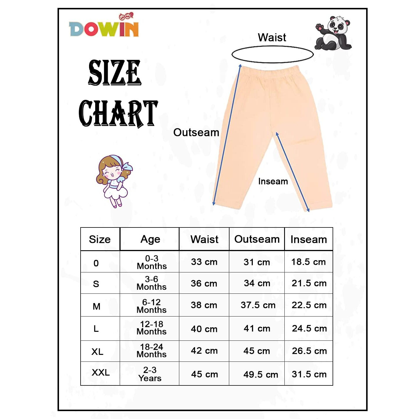 Dowin 100% Cotton Baby Pajami - Pack of 6 - Assorted Colours (Light_Plain_L)