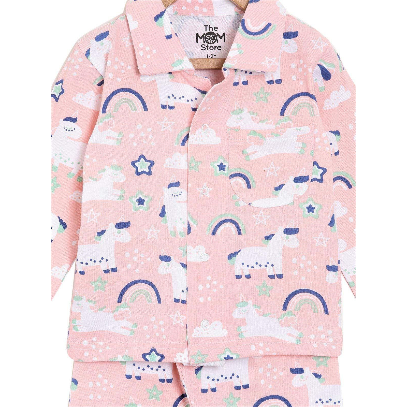 The Mom Store Baby and Toddler Pyjama Sets (Magical Unicorn 0-6 Months)
