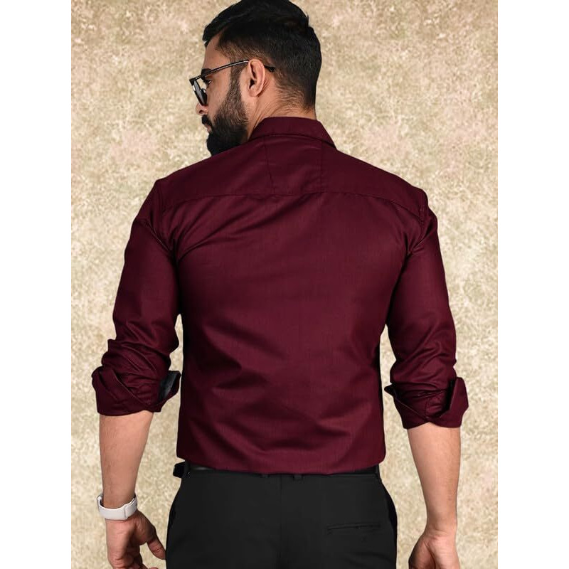 Tee Projekt Casual Shirt for Men Regular Fit Long Sleeve Shirt Suitable for Event Formal Wear