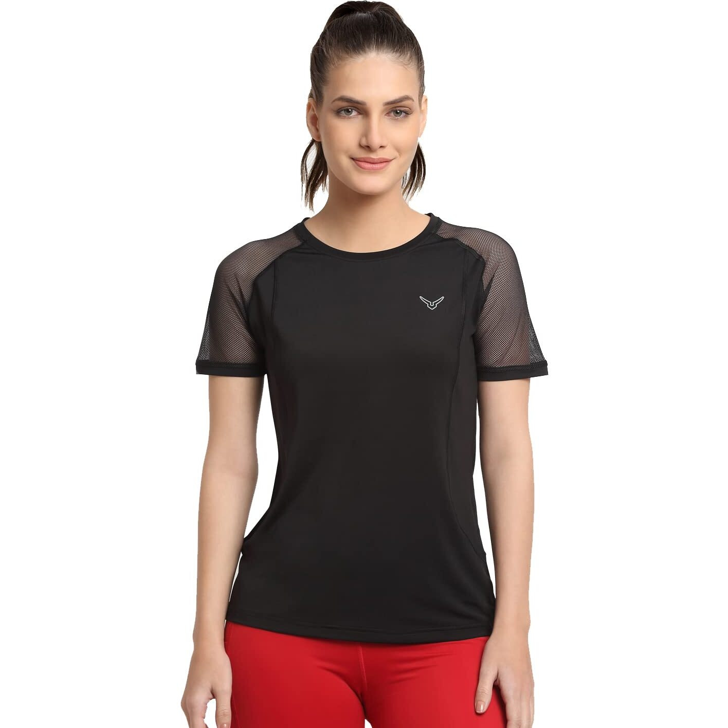 Invincible Womens Open Back Top (Black 41 Medium)