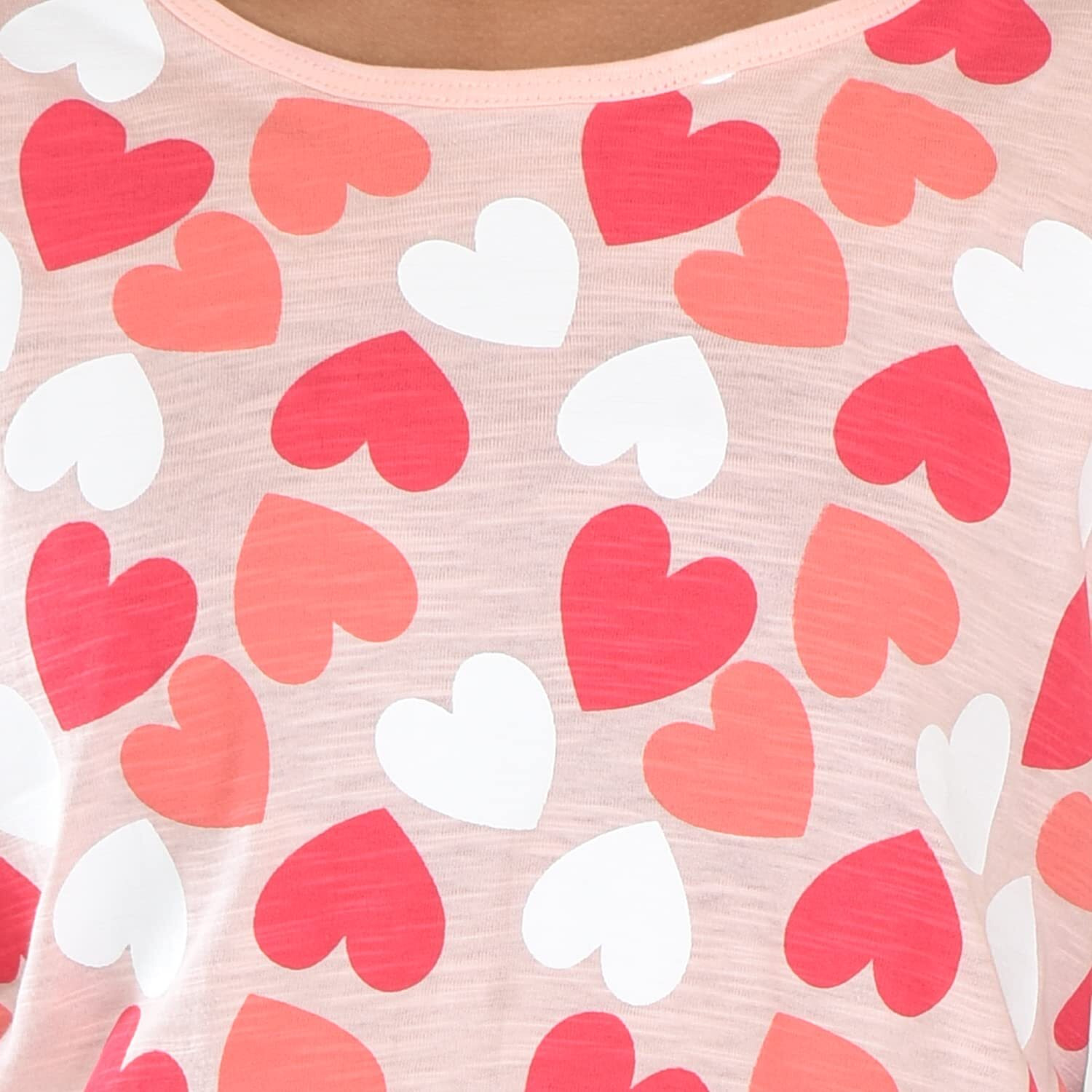 Clothe Funn Girls Co-Ordinate Set Girls Nightwear Set (3-4 Years Peach)