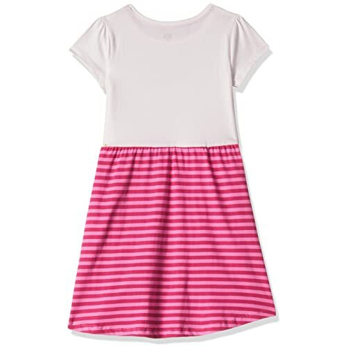 Amazon Brand - Jam & Honey Girls 100% Cotton Printed Knee Length One Piece Dress | Age 2-12 Years