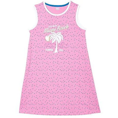 Amazon Brand - Jam & Honey Girls Cotton Knee-Length Casual Dress (JH-K-SS22-DRE-115_Multi 37_3-4 Years)