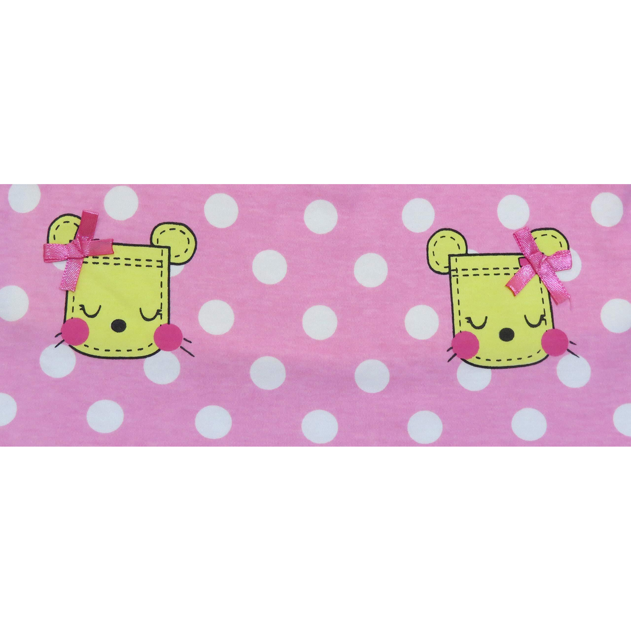 Clothe Funn Baby-Girls Cotton Pinafore Midi Dress (NBFRK413PY1218_Pink Yellow