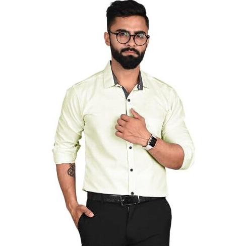 Tee Projekt Casual Shirt for Men Regular Fit Long Sleeve Shirt Suitable for Event Formal Wear