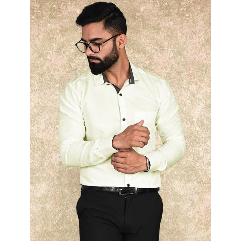 Tee Projekt Casual Shirt for Men Regular Fit Long Sleeve Shirt Suitable for Event Formal Wear