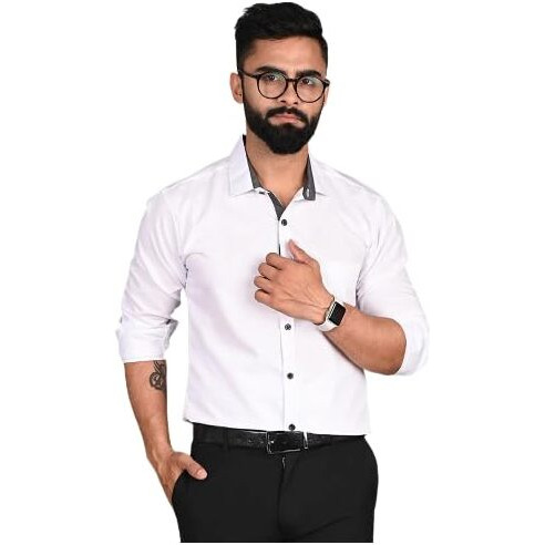 Tee Projekt Casual Shirt for Men Regular Fit Long Sleeve Shirt Suitable for Event Formal Wear