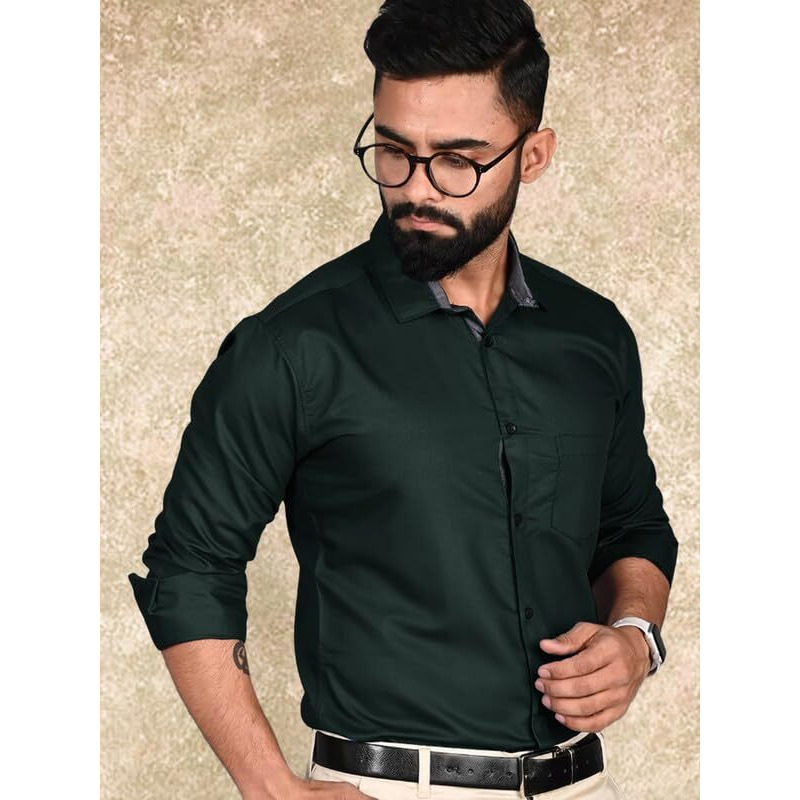 Tee Projekt Casual Shirt for Men Regular Fit Long Sleeve Shirt Suitable for Event Formal Wear