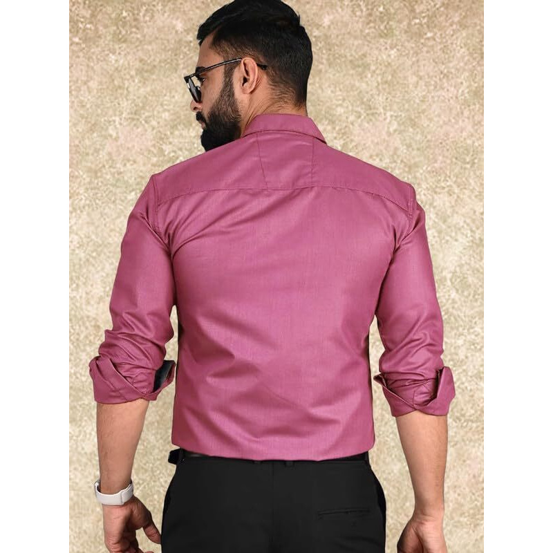 Tee Projekt Casual Shirt for Men Regular Fit Long Sleeve Shirt Suitable for Event Formal Wear