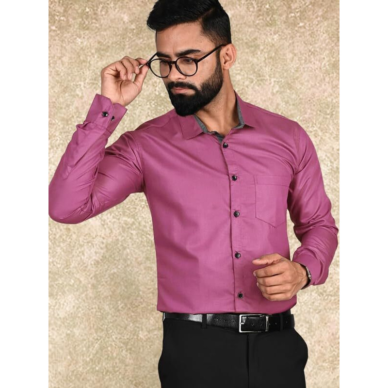 Tee Projekt Casual Shirt for Men Regular Fit Long Sleeve Shirt Suitable for Event Formal Wear