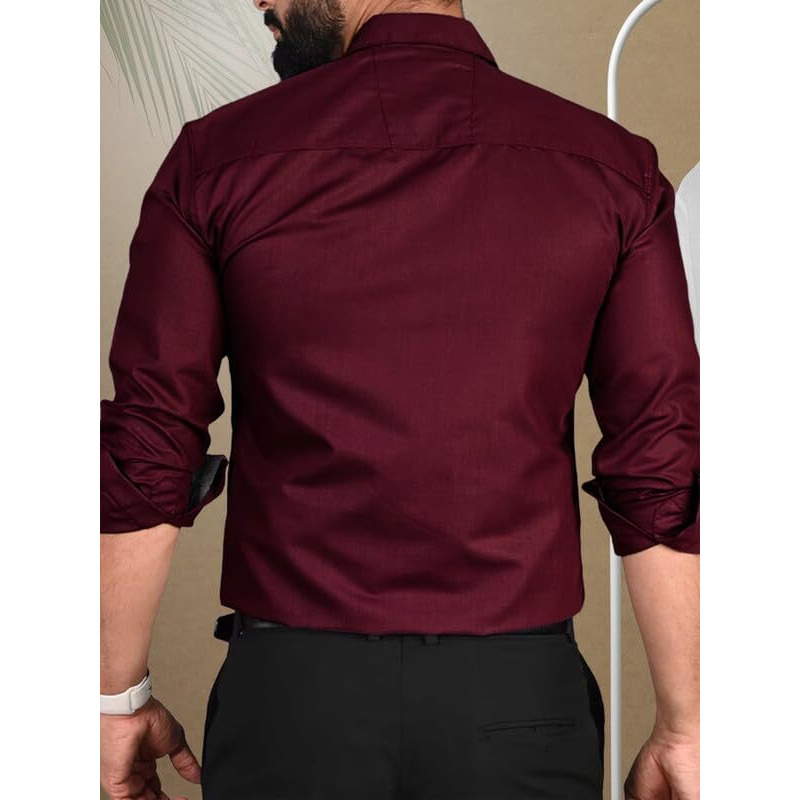 Tee Projekt Casual Cotton Long Sleeve Shirt for Men Formal Wear Regular Wear