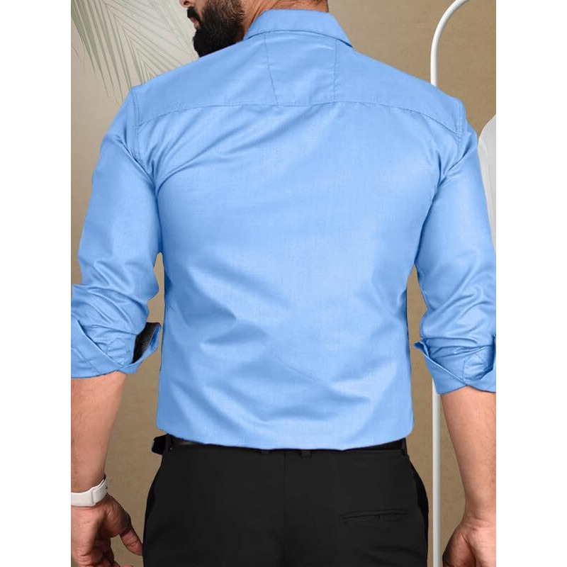 Tee Projekt Casual Cotton Long Sleeve Shirt for Men Formal Wear Regular Wear