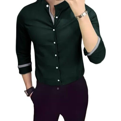 Tee Projekt Casual Cotton Long Sleeve Shirt for Men Formal Wear Regular Wear